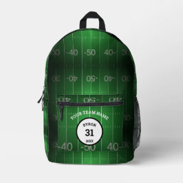 Sac À Dos Imprimé Champ de football personnalisé