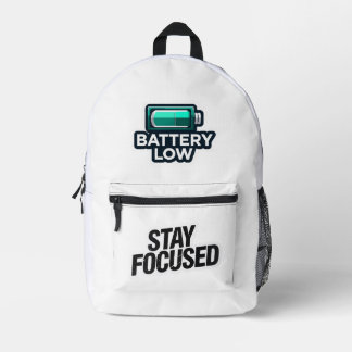 Sac À Dos Imprimé Chandail à typographie minimale Restez concentré