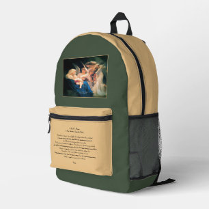 Sac À Dos Imprimé Chant d'anges avec la prière de la mère