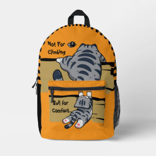 Sac À Dos Imprimé Chat Drôle, Chat Gras, Scénario Drôle, Moderne Ten