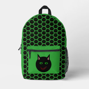 Sac À Dos Imprimé Chat noir d'Halloween