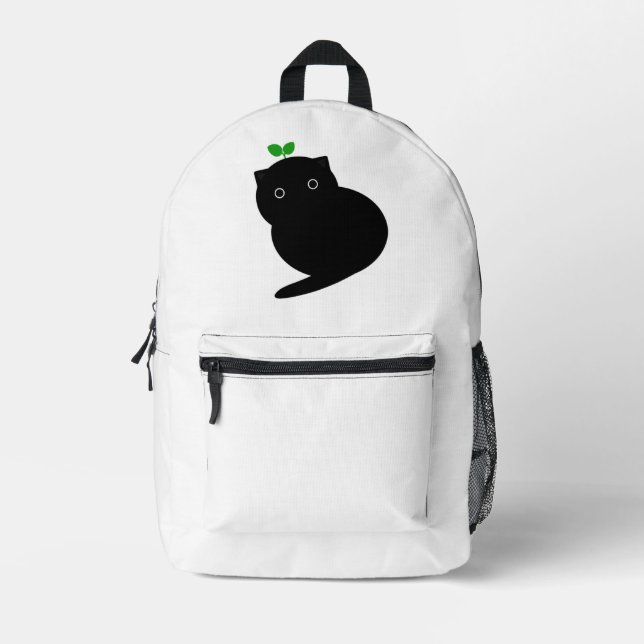 Sac À Dos Imprimé Chat Q (Recto)