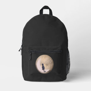 Sac À Dos Imprimé chat sur la lune