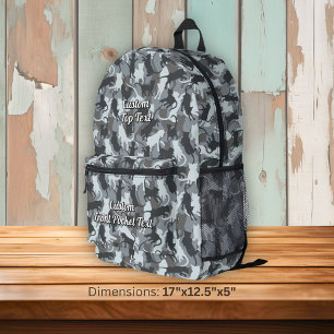Sac À Dos Imprimé Chats Camouflage urbain