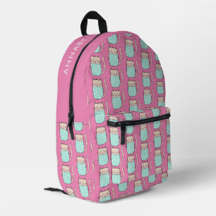 Sac À Dos Imprimé Chatte mignonne filles rose
