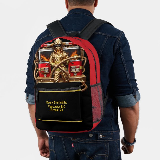 Sac À Dos Imprimé Chefs de tous les jours Golden Firefighter (Insitu (Modèle))
