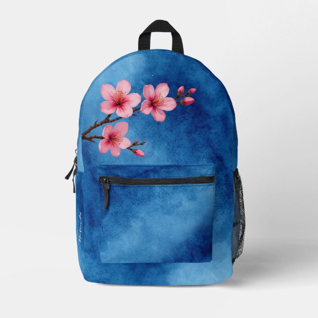 Sac À Dos Imprimé Cherry Blossom Pink Blue Monogram (Recto)