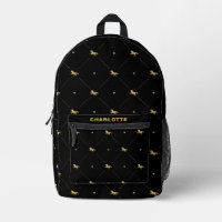 Cheval équestre personnalisé Motif noir