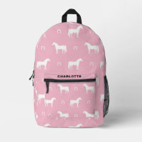 Cheval équestre personnalisé Motif rose