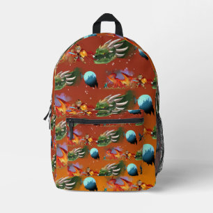 Sac À Dos Imprimé Chevaliers et Dragons