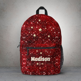 Sac À Dos Imprimé Chic blanc rouge noir parties scintillant monogram