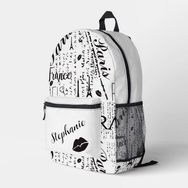 Sac À Dos Imprimé Chic Paris inspiré avec des accents graphiques aud (Coin arrière droit)