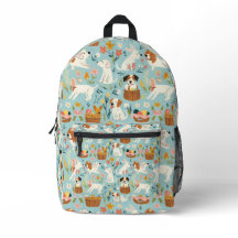 Chien mignon Motif de Pâques sur Turquoise