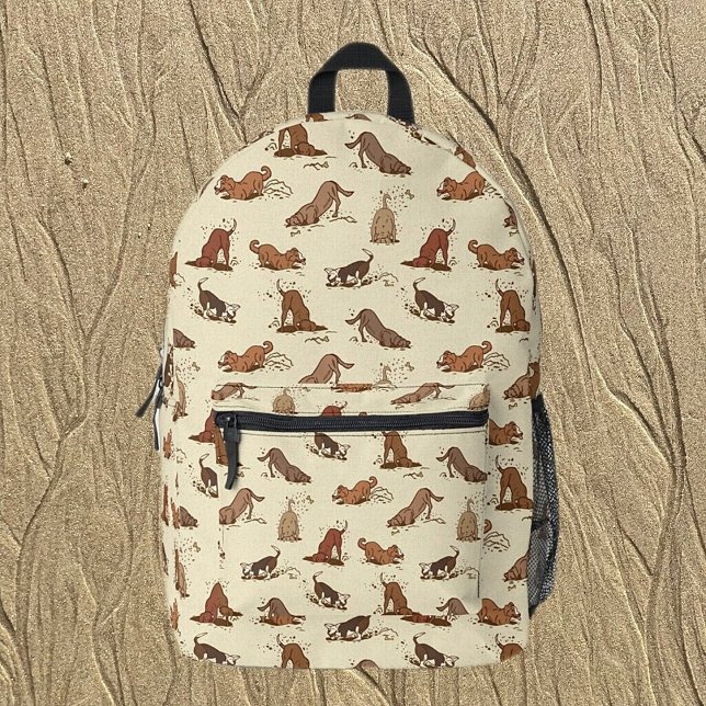 Sac À Dos Imprimé Chiens de fouille - motif de vacances de plage. (Créateur téléchargé)