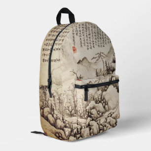 Sac À Dos Imprimé Chine Défiler encre paysage art