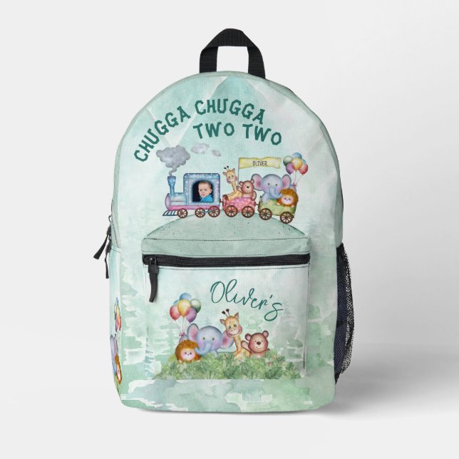 Sac À Dos Imprimé Chugga Chugga Deux Aquarelles (Recto)