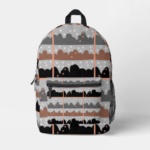 Sac À Dos Imprimé Ciel étoilé et arbres abstraits