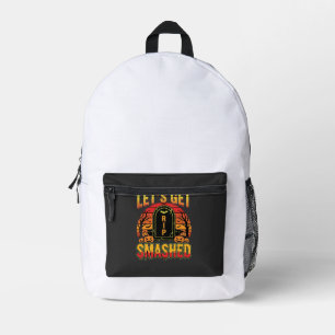 Sac À Dos Imprimé Cimetière de citrouilles Halloween dévasté