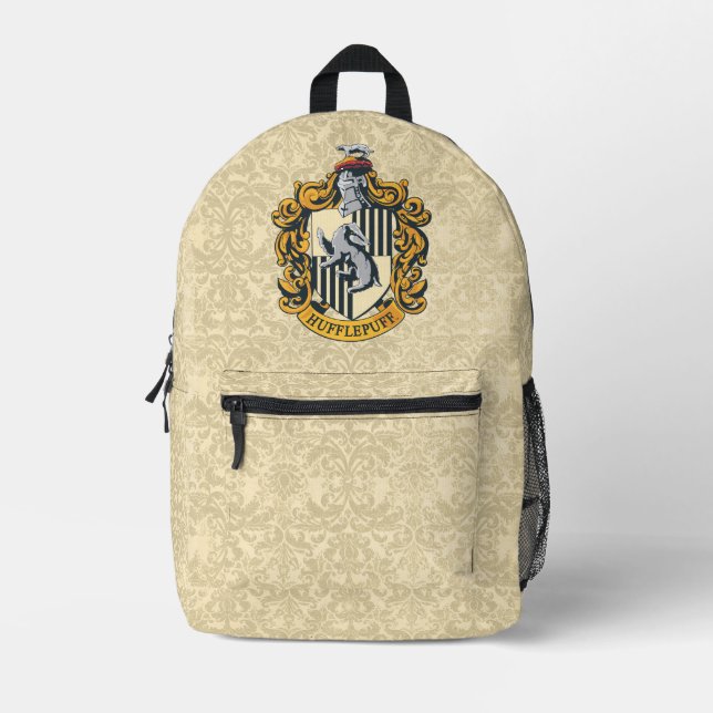 Sac À Dos Imprimé Cimier de Hufflepuff (Recto)