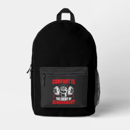 Sac À Dos Imprimé Citation de motivation pour la forme physique Halt