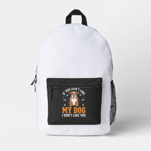 Sac À Dos Imprimé Citation drôle Mon chien Bouledogue