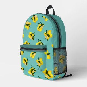 Sac À Dos Imprimé Citron Chic Design Aqua
