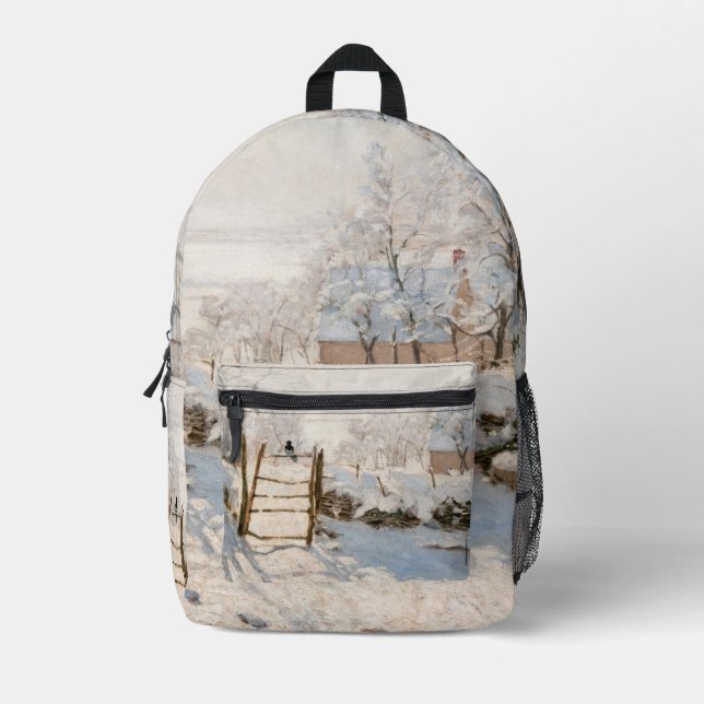Sac À Dos Imprimé Claude Monet - Le Magpie (Recto)