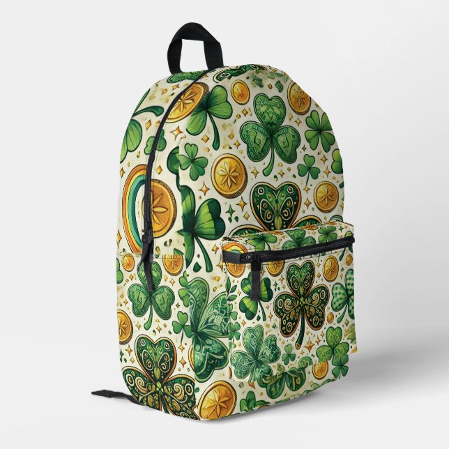 Sac À Dos Imprimé Clé Lucky et pièces d'or (Coin arrière gauche)