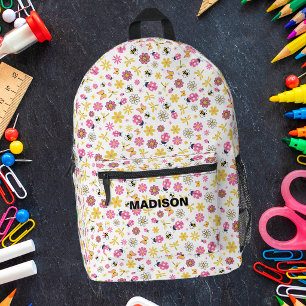 Sac À Dos Imprimé Coccinelle Rose Et Jaune