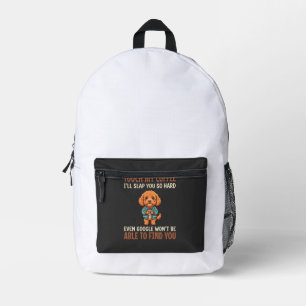 Sac À Dos Imprimé Cockapoo Amoureux de Café Drôle