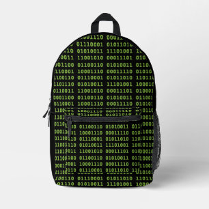 Sac À Dos Imprimé Code binaire informatique