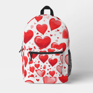 Sac À Dos Imprimé Coeur rouge Valentin collage