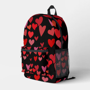 Sac À Dos Imprimé Coeurs rouges