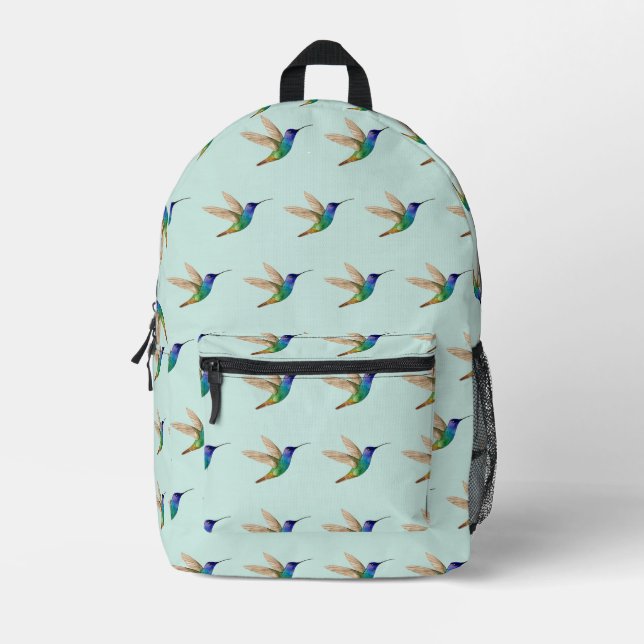 Sac À Dos Imprimé Colibri (Recto)