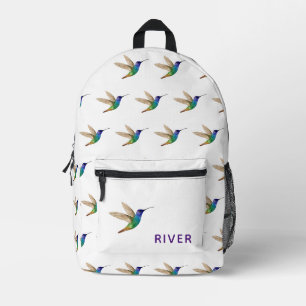 Sac À Dos Imprimé Colibri personnalisé