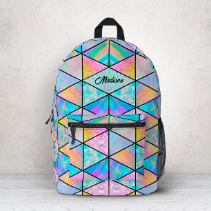 Sac À Dos Imprimé Coloré holographique élégant