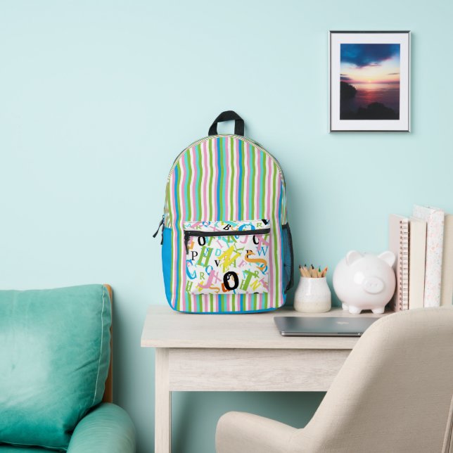 Sac À Dos Imprimé Colorful Stripes  (Insitu)