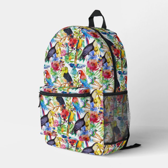 Sac À Dos Imprimé Colorful Watercolor (Coin arrière droit)