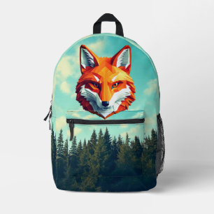 Sac À Dos Imprimé Conception De La Nature Avec Renard Rouge