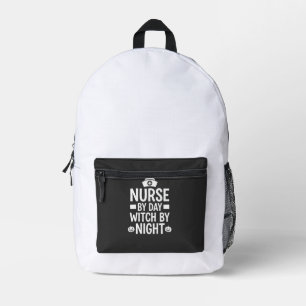Sac À Dos Imprimé Conception de vecteur de sorcière infirmière Hallo