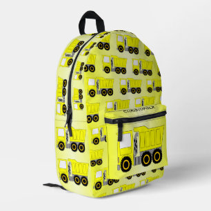 Sac À Dos Imprimé Conception personnalisée de camion jaune