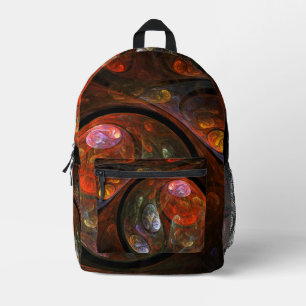 Sac À Dos Imprimé Connexion fluide Art Abstrait