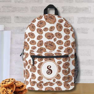 Sac À Dos Imprimé Cookies à puces de chocolat d'aquarelle personnali