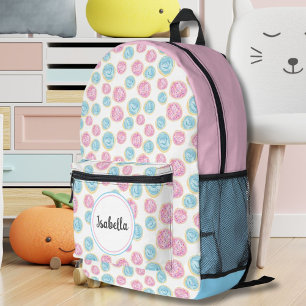 Sac À Dos Imprimé Cookies Sucrés Glaçés Rose et Bleu