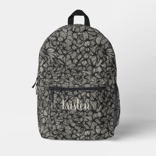 Sac À Dos Imprimé Cool noir de charbon noir Nom