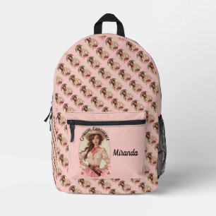 Sac À Dos Imprimé Coquette Cowgirl Western Mode Portrait