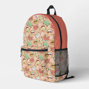 Sac À Dos Imprimé Coral rose drôle Chat fait face aux enfants