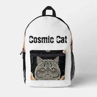 Sac À Dos Imprimé Cosmic Cat