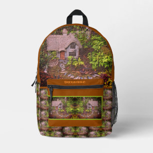 Sac À Dos Imprimé Cosy Cottage Flower Garden Nature Art