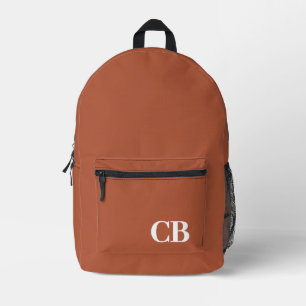 Sac à dos imprimé couleur Burnt Copper Monogramme